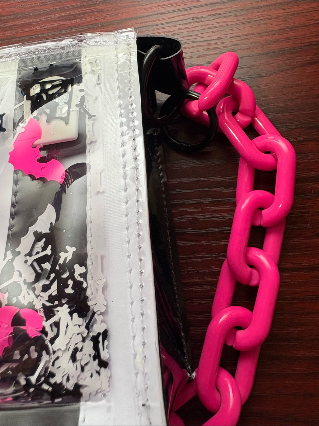 Electric Bubblegum Stripe Mini Crossbody Purse — image 4 of 8